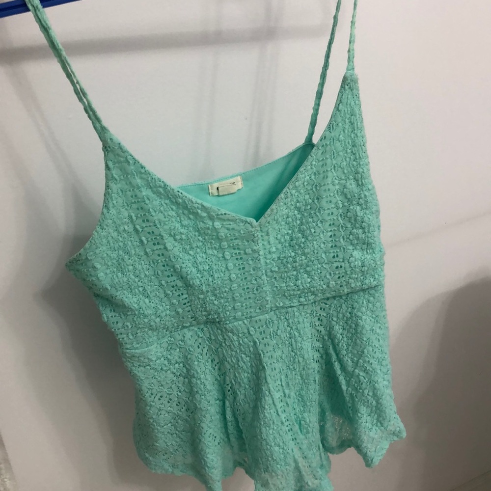✨2 for 25✨ Aqua babydoll tank top